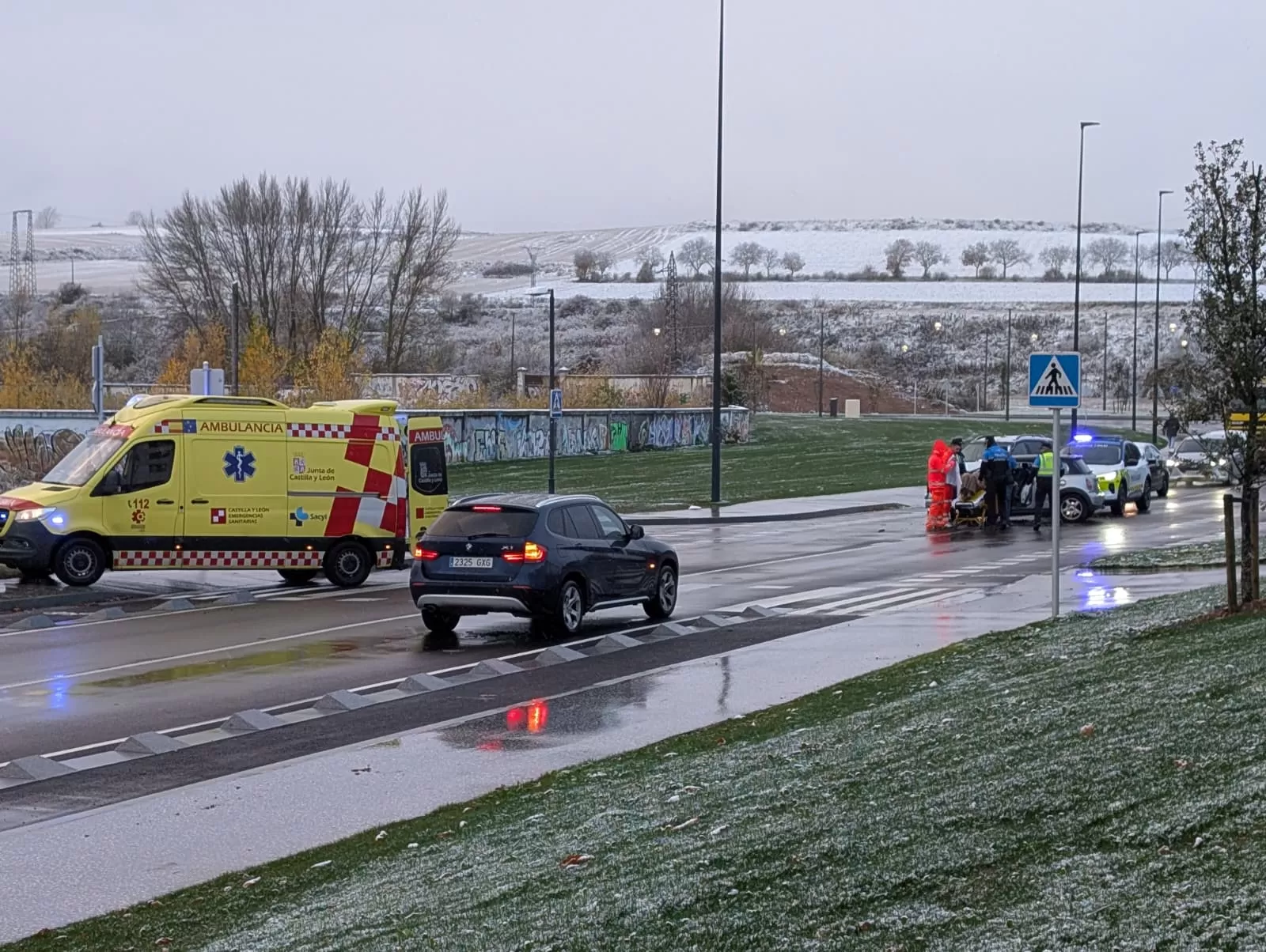 Herida una mujer en un accidente en el Bulevard en Burgos