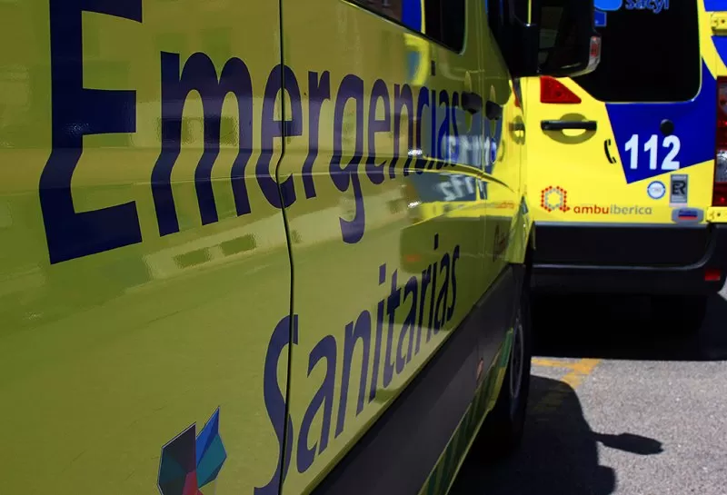 Un hombre de 45 años herido tras una colisión por alcance en Burgos