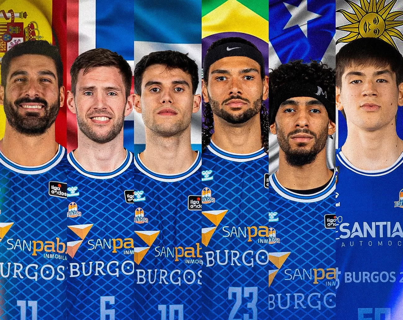 Seis jugadores del San Pablo Burgos convocados para las ventanas FIBA