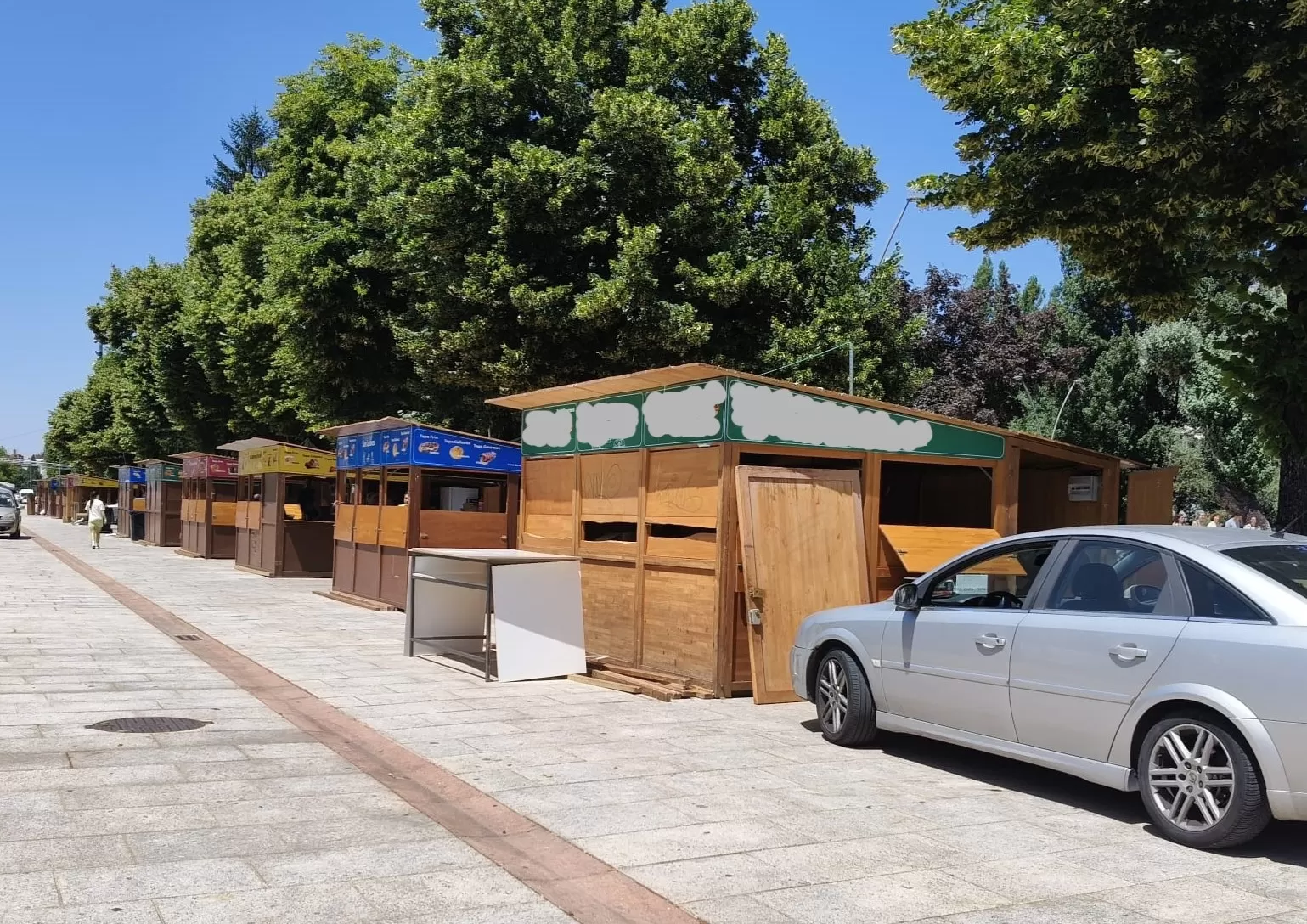 Caseta deteriorada en el Paseo Sierra de Atapuerca: riesgo para los Sampedros