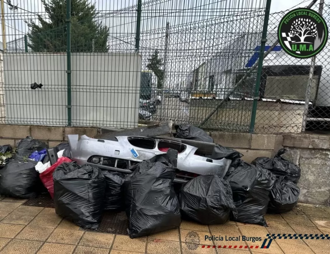 Identificados dos hombres por vertido ilegal en el Polígono Industrial Gamonal